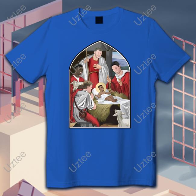Arsenal Nativity Adults Christmas Jumper Tee