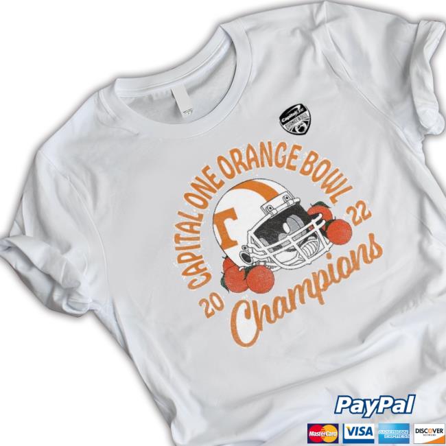 Tennessee Volunteers 2022 The Capital One Orange Bowl Champions Tee Shirt