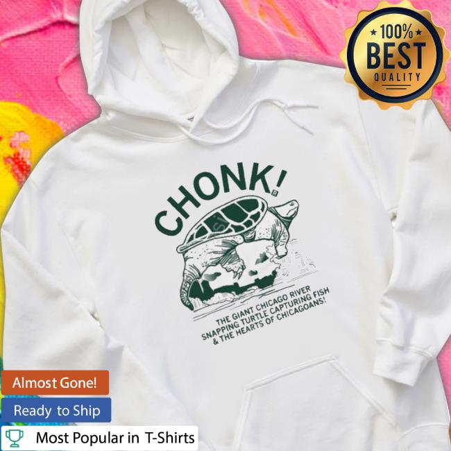 Official Raygun Chonk The Giant Chicago River Snapping Turtle Capturing Fish Sweatshirt
