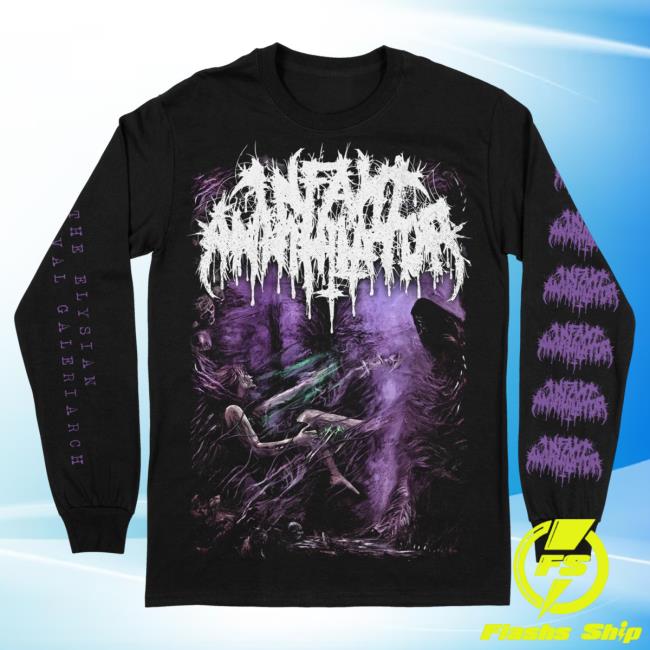 Official Indie Merch Store Infant Annihilator The Elysian Grandeval Galeriarch Long Sleeve Tee Black IndieMerchStore