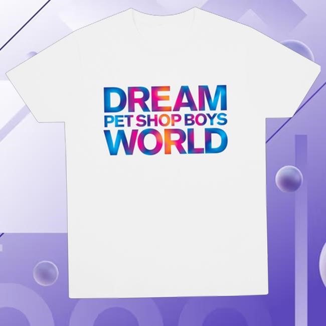 Pet Boys Merch Shop Stacked Dreamworld 2025 New Shirt