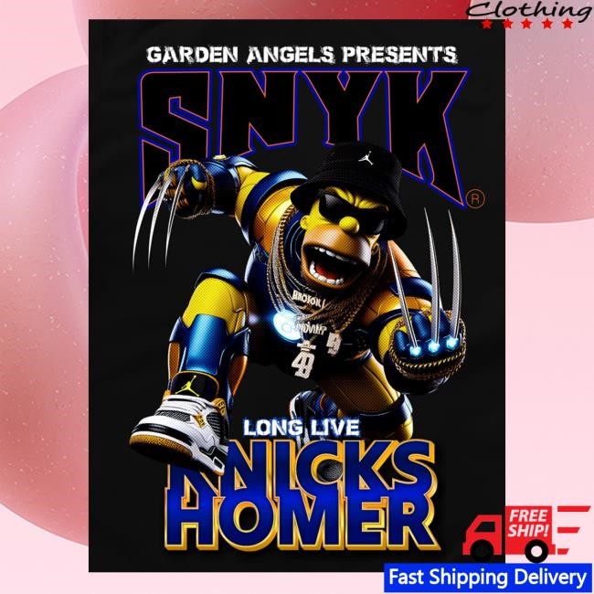 Garden Angels Presents Snyk Long Live Knicks Homer Sweater Knickshomer