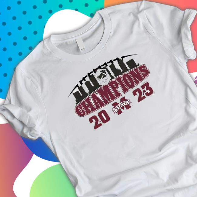 Mississippi State Football Reliaquest Bowl Champions 2023 Skyline Hoodie
