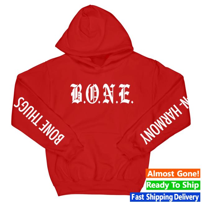 Official Merch Bar Store Bone Thugs-N-Harmony Bone Enterprise Crew Red MerchBar BoneThugsnHarmony Apparel Clothing Shop