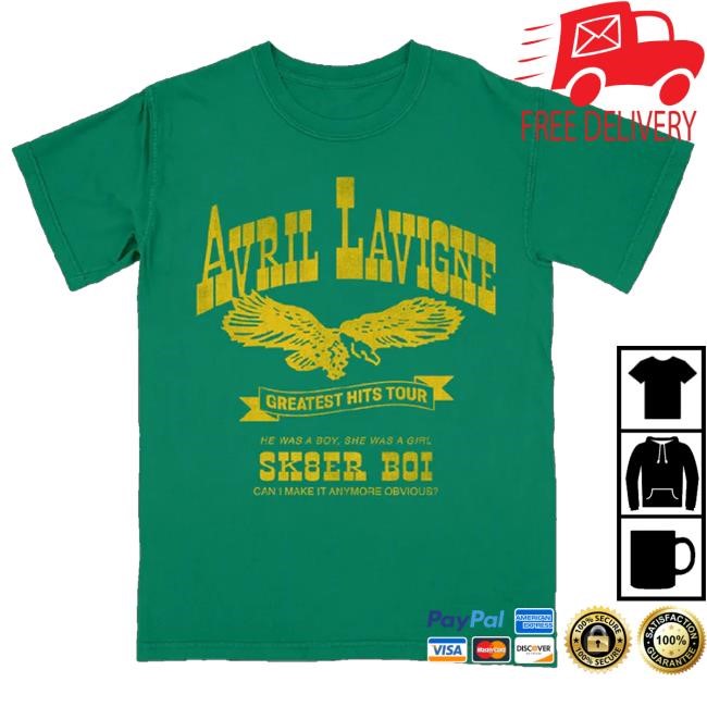 Trending Avril Lavigne Merch Sk8er Boi Green T-Shirt