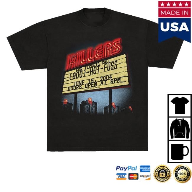 The Killers Music Band Summer Motel Sign T Shirts