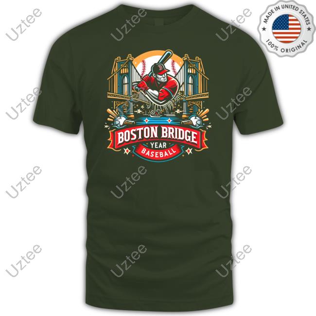 Palmerdesigns Boston Bridge Year Baseball Sweatshirt